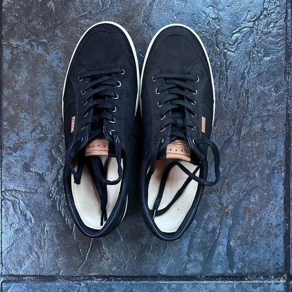 Ecco | Shoes | Mens Ecco Black Suede Casual Shoes | Poshmark display picture 1